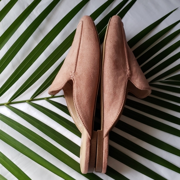 Mabel Microsuede Square Toe Mules - blush - Picture 3 of 4